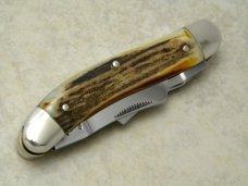 Fight'n Rooster Frank Buster Celebrated Cutlery Germany Stag Sowbelly Stockman Knife