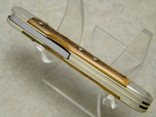 Fight'n Rooster Frank Buster Cut. Co. Germany Stag Lockback Whittler Knife - 1982 Founders Knife
