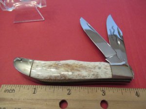 Parker Cut Co Eagle Brand Bone Handle Liner lock Copperhead II