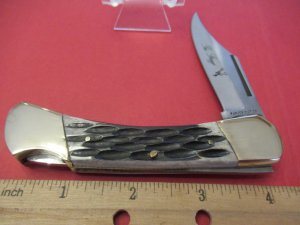 Parker Cut Co. Eagle Brand Bone Handle Lock Back 