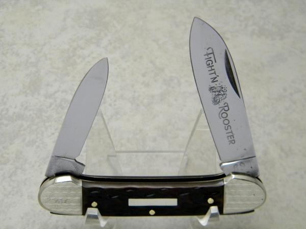 Fight'n Rooster Frank Buster Cutlery Germany Bone 2 Blade Canoe Knife