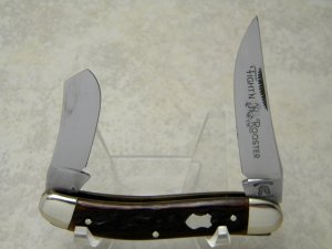 Fight'n Rooster Frank Buster Celebrated Cutlery Germany Bone 2 Blade Sowbelly Knife