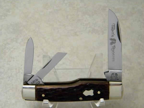 Fight'n Rooster Frank Buster Cutlery Co. Germany Bone Gunstock Whittler Knife Fight'n Rooster Frank Buster Cutlery Co. Germany Bone Gunstock Whittler Knife