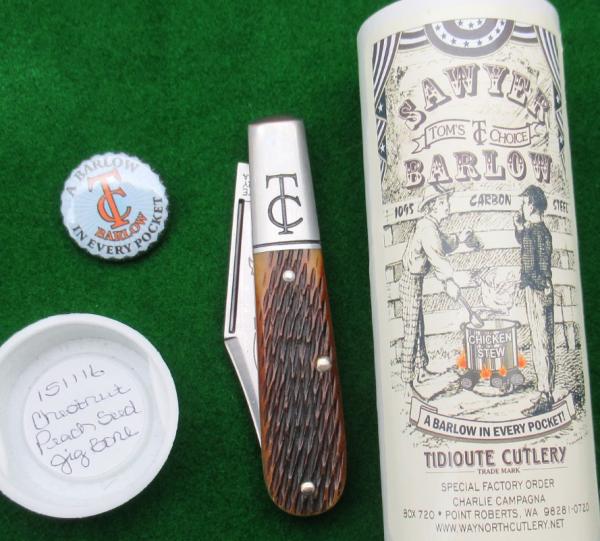 GEC Tidioute Cutlery Tom's Choice Sawyer Barlow Knife. Charlie Campagna SFO. ..................(623)