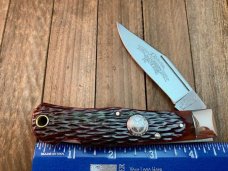 A.G. Russell 2001 Texas Ranger Lockback Brown Jigged Bone Handles 4 1/2” A.G. Russell 2001 Texas Ranger Lockback Brown Jigged Bone Handles 4 1/2”