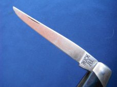 Rare Buck USA Pocket KNIFE Model 313 Muskrat Sawcut Delrin Pre 1986 Made in the USA