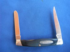 Rare Buck USA Pocket KNIFE Model 313 Muskrat Sawcut Delrin Pre 1986 Made in the USA