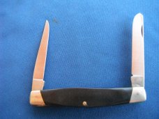 Rare Buck USA Pocket KNIFE Model 313 Muskrat Sawcut Delrin Pre 1986 Made in the USA