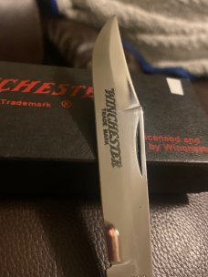 Vintage 1989 1950 Winchester Super Stag Bananna Trapper With Slanted Fluted Blosters New In Box Vintage 1989 1950 Winchester Super Stag Bananna Trapper With Slanted Fluted Blosters New In Box
