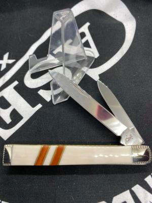 beautiful 1 of a kind wild horse custom ivory dr's knife