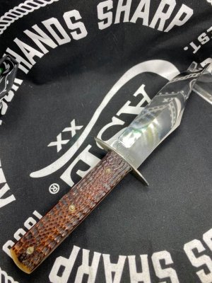 case and son's green bone fixed blade sportsman knife