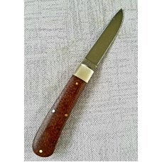Great Eastern Tidioute 745120 Brown Burlap Micarta Mustang Knife, NIT,3 7/8" cld Great Eastern Tidioute 745120 Brown Burlap Micarta Mustang Knife, NIT,3 7/8" cld