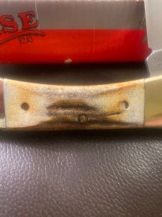 New Case XX USA 19 Brad Pa 91 5159L SS Fat Stag Hammerhead With Brass Bolster , Sheath NIB New Case XX USA 19 Brad Pa 91 5159L SS Fat Stag Hammerhead With Brass Bolster , Sheath NIB