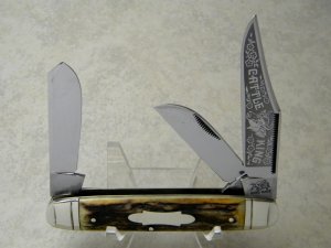 Bulldog Brand Germany 1st Generation Stag Cattle King Large Equal End Stockman Knife - 1 of 300