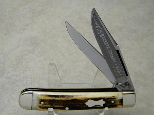 Bulldog Brand Germany 1st Generation Stag S&D Buckeye Special Trapper Knife - 1 of 192