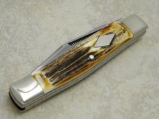 Bulldog Brand Germany 1st Generation Stag Lumber Jack Long Pull Moose Knife - 1 of 36 Bulldog Brand Germany 1st Generation Stag Lumber Jack Long Pull Moose Knife - 1 of 36