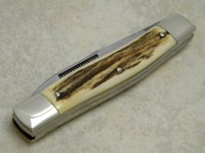 Bulldog Brand Germany 1st Generation Stag Lumber Jack Long Pull Moose Knife - 1 of 36 Bulldog Brand Germany 1st Generation Stag Lumber Jack Long Pull Moose Knife - 1 of 36