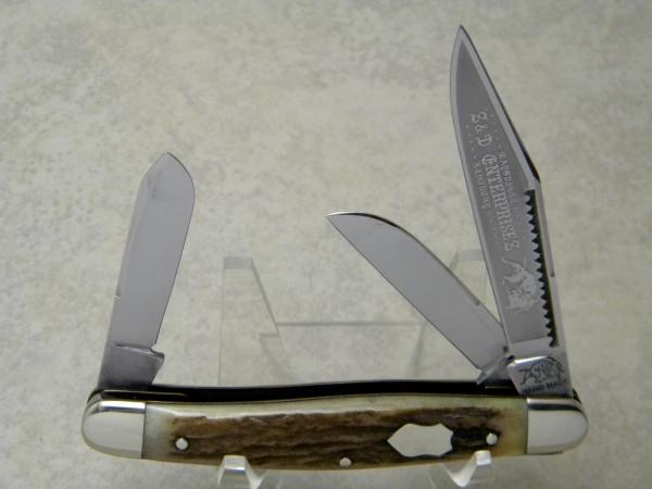 Bulldog Brand Germany 1st Generation Stag S&D Enterprises Stockman Knife - 1 of 310 Bulldog Brand Germany 1st Generation Stag S&D Enterprises Stockman Knife - 1 of 310