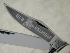 Bulldog Brand Germany 1st Generation Stag Old Reliable Dogleg Trapper Knife - 1 of 336 Bulldog Brand Germany 1st Generation Stag Old Reliable Dogleg Trapper Knife - 1 of 336