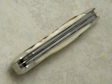 Bulldog Brand Germany 1st Generation Stag Old Reliable Dogleg Trapper Knife - 1 of 336 Bulldog Brand Germany 1st Generation Stag Old Reliable Dogleg Trapper Knife - 1 of 336