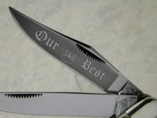 Bulldog Brand Germany 1st Generation Stag S&D Our Best Dogleg Trapper Knife - 1 of 234 Bulldog Brand Germany 1st Generation Stag S&D Our Best Dogleg Trapper Knife - 1 of 234