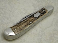 Bulldog Brand Germany 1st Generation Stag S&D Our Best Dogleg Trapper Knife - 1 of 234 Bulldog Brand Germany 1st Generation Stag S&D Our Best Dogleg Trapper Knife - 1 of 234