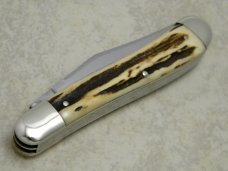 Bulldog Brand Germany 1st Generation Stag S&D Our Best Dogleg Trapper Knife - 1 of 234 Bulldog Brand Germany 1st Generation Stag S&D Our Best Dogleg Trapper Knife - 1 of 234