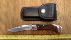 SCHRADE + UNCLE HENRY LB5 LOCKBACK POCKET KNIFE MADE IN USA W/ LEATHER SHEATH NOS LOOK SCHRADE + UNCLE HENRY LB5 LOCKBACK POCKET KNIFE MADE IN USA W/ LEATHER SHEATH NOS LOOK