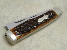 Fight'n Rooster Frank Buster Cutlery Co. Germany Bone One Arm Razor Gunstock Jack Knife Fight'n Rooster Frank Buster Cutlery Co. Germany Bone One Arm Razor Gunstock Jack Knife