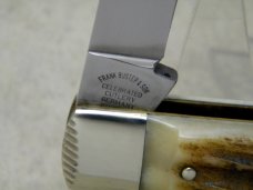 Fight'n Rooster Frank Buster & Son Celebrated Germany Stag Barehead Gunstock Whittler Knife c.2000 Fight'n Rooster Frank Buster & Son Celebrated Germany Stag Barehead Gunstock Whittler Knife c.2000