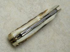 Fight'n Rooster Frank Buster & Son Celebrated Germany Stag Barehead Gunstock Whittler Knife c.2000 Fight'n Rooster Frank Buster & Son Celebrated Germany Stag Barehead Gunstock Whittler Knife c.2000
