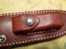 Model 15 "Airman" by Randall Made Knives. Like new with leather sheath