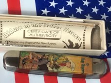 Vintage Camillus 2 Blade Large Cigar Knife w/ Riders of the Silver Screen Handles -Roy Rogers -NIB Vintage Camillus 2 Blade Large Cigar Knife w/ Riders of the Silver Screen Handles -Roy Rogers -NIB