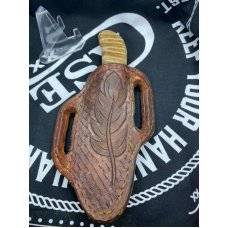 gorgeous custom fixed blade with mammoth handles and damascus blades gorgeous custom fixed blade with mammoth handles and damascus blades