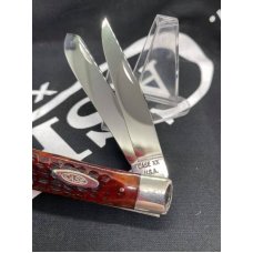 Case USA (65-90) Trapper. red bone W/ RAT blade, near mint, gorgeous Case USA (65-90) Trapper. red bone W/ RAT blade, near mint, gorgeous