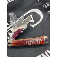 Case USA (65-90) Trapper. red bone W/ RAT blade, near mint, gorgeous Case USA (65-90) Trapper. red bone W/ RAT blade, near mint, gorgeous