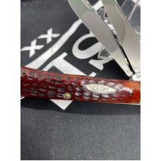 Case USA (65-90) Trapper. red bone W/ RAT blade, near mint, gorgeous Case USA (65-90) Trapper. red bone W/ RAT blade, near mint, gorgeous