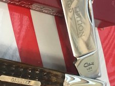 1995 Case XX Daddy Barlow w Black to Green Bone Handles & Case XX Round Rectangle Shield -5" Closed 1995 Case XX Daddy Barlow w Black to Green Bone Handles & Case XX Round Rectangle Shield -5" Closed