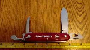 COLONIAL PORV. U.S.A Sportsman Army Knife Scout Hunting Pocket Knife #A1