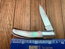 A.G. Russell Mediterranean Barlow Black Lipped Pearl Made In Seki Japan Handle Slide Lock A.G. Russell Mediterranean Barlow Black Lipped Pearl Made In Seki Japan Handle Slide Lock