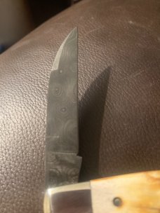 New Tuna Valley Phoenix Jack Burnt Super Fat Stag With Damascus Blades New In Tube New Tuna Valley Phoenix Jack Burnt Super Fat Stag With Damascus Blades New In Tube