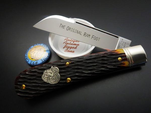 Great Eastern Cutlery Northfield #93 Ram Foot Antique Autumn Jigged Bone GEC 933119 Great Eastern Cutlery Northfield #93 Ram Foot Antique Autumn Jigged Bone GEC 933119