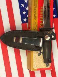 Vintage (Parker) Little Smoky Mountain ToothPick / Boot knife w Blade Etch w/ Sheath. Mint and NOS Vintage (Parker) Little Smoky Mountain ToothPick / Boot knife w Blade Etch w/ Sheath. Mint and NOS