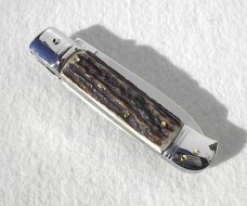 BELTRAME ITALIAN 8" GENUINE INDIA STAG ( INOX ) AUTO LEVER LOCK 