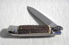 BELTRAME ITALIAN 8" GENUINE INDIA STAG ( INOX ) AUTO LEVER LOCK 