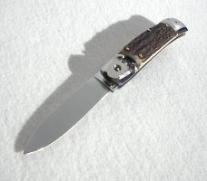 BELTRAME ITALIAN 8" GENUINE INDIA STAG ( INOX ) AUTO LEVER LOCK 
