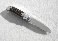 BELTRAME ITALIAN 8" GENUINE INDIA STAG ( INOX ) AUTO LEVER LOCK 