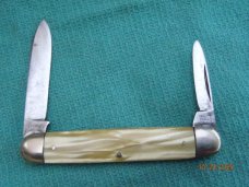New York Knife Co Hammer Brand equal-end pen Cracked Ice Celluloid handles #2656 New York Knife Co Hammer Brand equal-end pen Cracked Ice Celluloid handles #2656