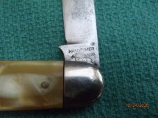 New York Knife Co Hammer Brand equal-end pen Cracked Ice Celluloid handles #2656 New York Knife Co Hammer Brand equal-end pen Cracked Ice Celluloid handles #2656