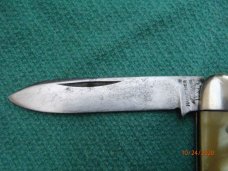 New York Knife Co Hammer Brand equal-end pen Cracked Ice Celluloid handles #2656 New York Knife Co Hammer Brand equal-end pen Cracked Ice Celluloid handles #2656